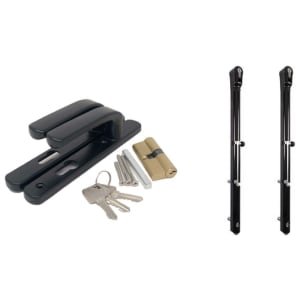 Readymade Manual Gate Lock & Latch Pack – Black