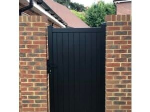 Readymade Black Aluminium Vertical Pedestrian Gate - 1200 x 2000mm