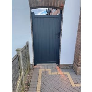 Readymade Anthracite Grey Aluminium Vertical Pedestrian Gate – 1200 x 2000mm