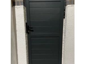 Readymade Black Aluminium Horizontal Pedestrian Gate - 900 x 1600mm