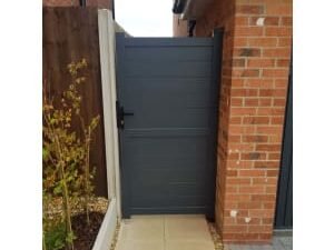 Readymade Anthracite Grey Aluminium Horizontal Pedestrian Gate - 1200 x 1800m