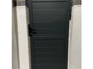 Readymade Black Aluminium Horizontal Pedestrian Gate - 1200 x 2200mm