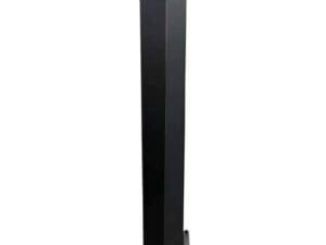 Readymade Black Aluminium Flanged Post Including Post Cap - 150 x 2400mm