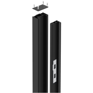 Readymade Anthracite Grey Aluminium Surface/Sunken Pedestrian Gate Receiver Post – 80 x 50 x 2000mm