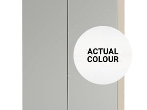 Duarti By Calypso Cascade 500mm Slimline Mirrored 2 Door Wall Hung Unit - Mirror White