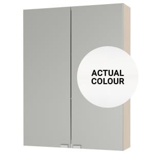 Duarti By Calypso Cascade 500mm Slimline Mirrored 2 Door Wall Hung Unit – Mirror White