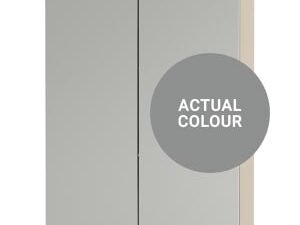 Duarti By Calypso Highwood 500mm Slimline Mirrored 2 Door Wall Hung Unit - Twilight Grey
