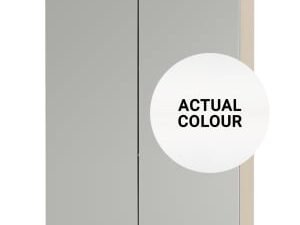 Duarti By Calypso Beaufort 500mm Slimline Mirrored 2 Door Wall Hung Unit - White Varnish