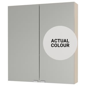 Duarti By Calypso Cascade 600mm Slimline Mirrored 2 Door Wall Hung Unit – Mirror Grey