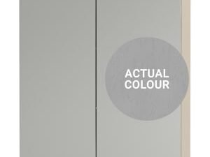 Duarti By Calypso Highwood 600mm Slimline Mirrored 2 Door Wall Hung Unit - Fossil Grey