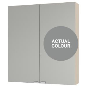 Duarti By Calypso Highwood 600mm Slimline Mirrored 2 Door Wall Hung Unit – Twilight Grey
