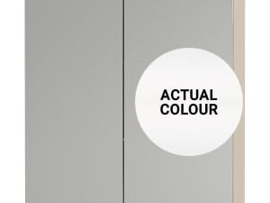 Duarti By Calypso Beaufort 600mm Slimline Mirrored 2 Door Wall Hung Unit - White Varnish