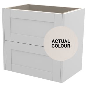 Duarti By Calypso Highwood 600mm Slimline 2 Drawer Wall Hung Vanity Unit – Taupe