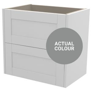 Duarti By Calypso Highwood 600mm Slimline 2 Drawer Wall Hung Vanity Unit – Twilight Grey