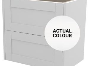 Duarti By Calypso Highwood 600mm Slimline 2 Drawer Wall Hung Vanity Unit - Matt White