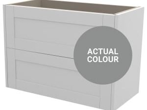 Duarti By Calypso Highwood 800mm Slimline 2 Drawer Wall Hung Vanity Unit - Twilight Grey