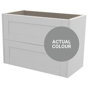 Duarti By Calypso Highwood 800mm Slimline 2 Drawer Wall Hung Vanity Unit – Twilight Grey