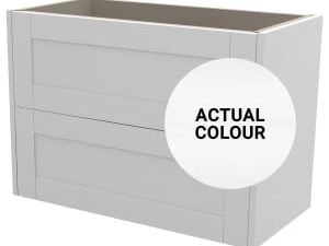 Duarti By Calypso Highwood 800mm Slimline 2 Drawer Wall Hung Vanity Unit - Matt White