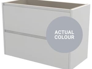 Duarti By Calypso Beaufort 800mm Slimline 2 Drawer Wall Hung Vanity Unit - Shadow Grey