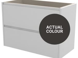 Duarti By Calypso Beaufort 800mm Slimline 2 Drawer Wall Hung Vanity Unit - Ember Grey
