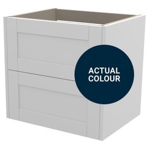 Duarti By Calypso Highwood 600mm Full Depth 2 Drawer Wall Hung Vanity Unit – Midnight Blue