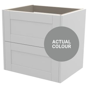 Duarti By Calypso Highwood 600mm Full Depth 2 Drawer Wall Hung Vanity Unit – Twilight Grey