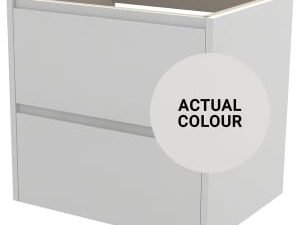 Duarti By Calypso Beaufort 600mm Full Depth 2 Drawer Wall Hung Vanity Unit - Grey Varnish