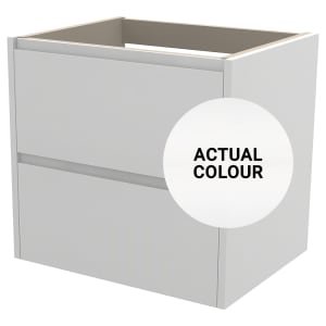 Duarti By Calypso Beaufort 600mm Full Depth 2 Drawer Wall Hung Vanity Unit – White Varnish