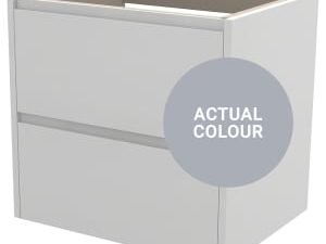 Duarti By Calypso Beaufort 600mm Full Depth 2 Drawer Wall Hung Vanity Unit - Shadow Grey