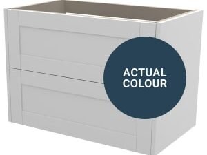 Duarti By Calypso Highwood 800mm Full Depth 2 Drawer Wall Hung Vanity Unit - Twilight Blue