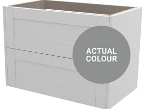 Duarti By Calypso Highwood 800mm Full Depth 2 Drawer Wall Hung Vanity Unit - Twilight Grey