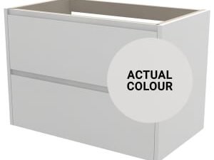 Duarti By Calypso Beaufort 800mm Full Depth 2 Drawer Wall Hung Vanity Unit - Grey Varnish