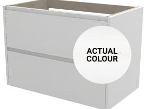Duarti By Calypso Beaufort 800mm Full Depth 2 Drawer Wall Hung Vanity Unit - White Varnish