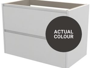 Duarti By Calypso Beaufort 800mm Full Depth 2 Drawer Wall Hung Vanity Unit - Ember Grey