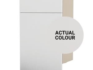 Duarti By Calypso Cascade 500mm Floor Reaching Slimline Toilet Unit - Mirror Grey