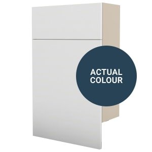 Duarti By Calypso Cascade 500mm Floor Reaching Slimline Toilet Unit – Twilight Blue