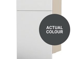 Duarti By Calypso Cascade 500mm Floor Reaching Slimline Toilet Unit - Midnight Grey