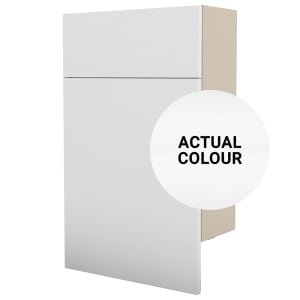 Duarti By Calypso Beaufort 500mm Floor Reaching Slimline Toilet Unit – White Varnish