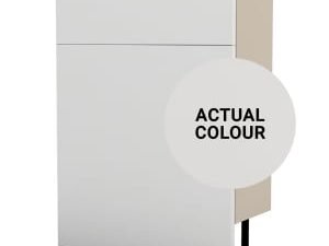 Duarti By Calypso Cascade 600mm Floor Reaching Slimline Toilet Unit - Mirror Grey
