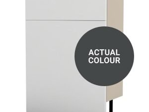 Duarti By Calypso Cascade 600mm Floor Reaching Slimline Toilet Unit - Midnight Grey