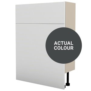 Duarti By Calypso Cascade 600mm Floor Reaching Slimline Toilet Unit – Midnight Grey