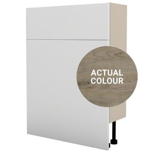 Duarti By Calypso Cascade 600mm Floor Reaching Slimline Toilet Unit – Grey Bark