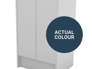 Duarti By Calypso Cascade 500mm Slimline 2 Door Floor Standing Vanity Unit - Twilight Blue