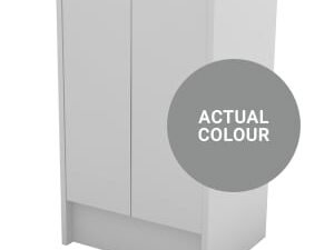 Duarti By Calypso Cascade 500mm Slimline 2 Door Floor Standing Vanity Unit - Twilight Grey