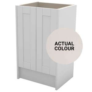 Duarti By Calypso Highwood 500mm Slimline 2 Door Floor Standing Vanity Unit – Taupe