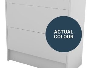 Duarti By Calypso Cascade 800mm Slimline 2 Drawer Floor Standing Vanity Unit - Twilight Blue