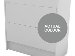 Duarti By Calypso Cascade 800mm Slimline 2 Drawer Floor Standing Vanity Unit - Twilight Grey