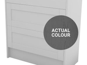 Duarti By Calypso Highwood 800mm Slimline 2 Drawer Floor Standing Vanity Unit - Panther Grey