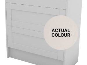 Duarti By Calypso Highwood 800mm Slimline 2 Drawer Floor Standing Vanity Unit - Taupe