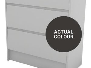 Duarti By Calypso Beaufort 800mm Slimline 2 Drawer Floor Standing Vanity Unit - Ember Grey
